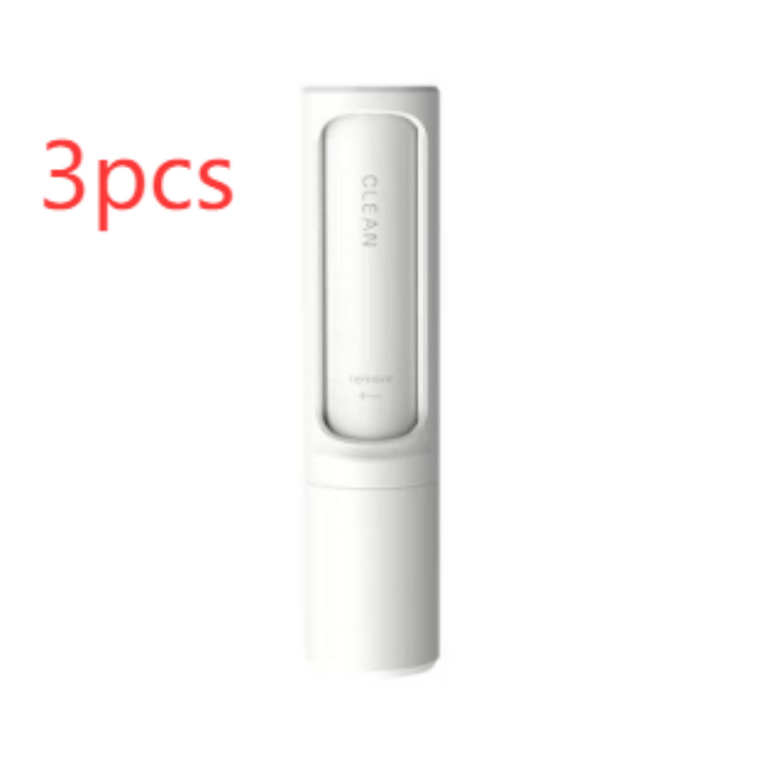HappyPaws 2-in-1 Pet Hair Remover Brush 3-Pack – Self-Cleaning Lint Roller for Cat and Dog Fur