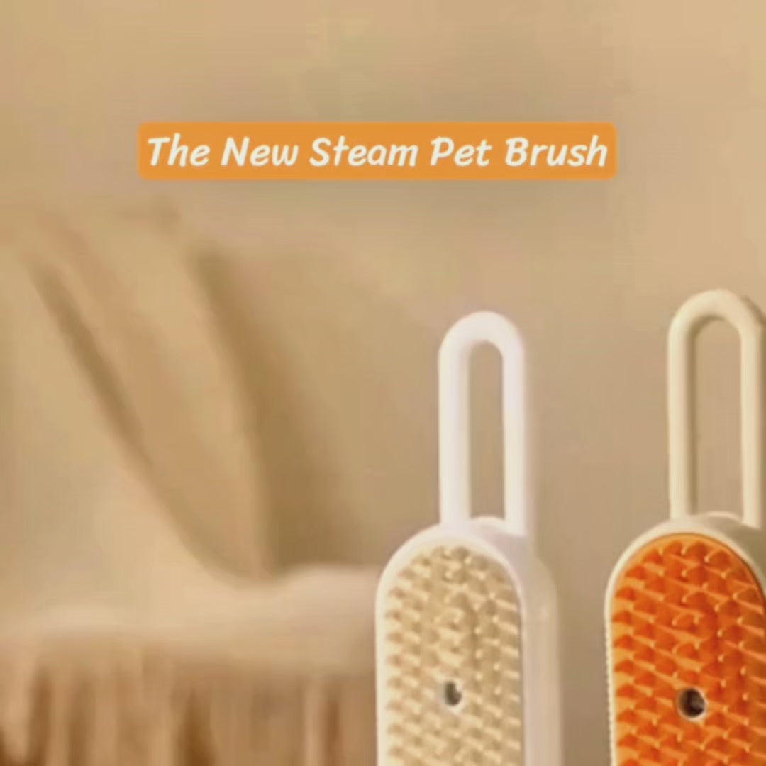 3-in-1 Electric Steam Pet Brush for Cats & Dogs